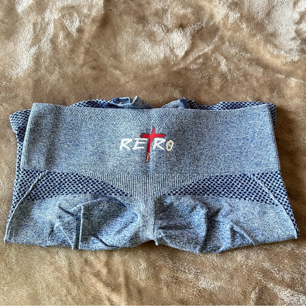 Blue RETRO seamless gym set 💙#fitness #activewear